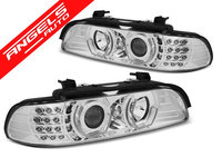 Faruri ANGEL EYES 3D CHROME potrivite pentru BMW E39 09.95-06.03