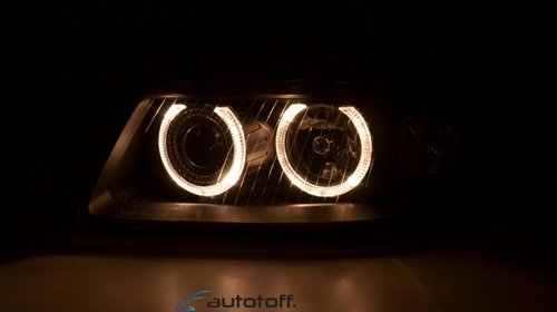 Faruri Angel Eyes AUDI A3 8L (1996-2003) Negru