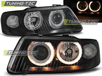 Faruri ANGEL EYES BLACK compatibila AUDI A3 09.00-05.03