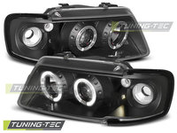 Faruri ANGEL EYES BLACK compatibila AUDI A3 8L 08.96-08.00