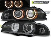 Faruri ANGEL EYES BLACK compatibila BMW E39 09.95-06.03