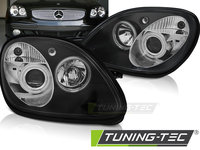 Faruri ANGEL EYES BLACK compatibila MERCEDES R170 SLK 04.96-04