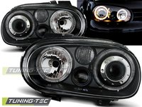 Faruri ANGEL EYES BLACK compatibila VW GOLF 4 09.97-09.03