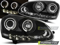 Faruri ANGEL EYES BLACK compatibila VW GOLF 5 10.03-09