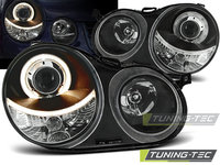 Faruri ANGEL EYES BLACK compatibila VW POLO 9N 11.01-04.05