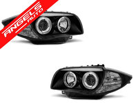 Faruri ANGEL EYES BMW Seria 1 E87 04-11 Negru