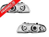 Faruri ANGEL EYES BMW Seria 3 E46 98-01 CHROME