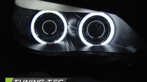 Faruri ANGEL EYES CCFL BLACK LED INDICATOR compatibila BMW E60/E61 03-07