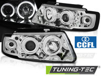 Faruri ANGEL EYES CCFL Crom look compatibila VW PASSAT B5 3B 11.96-08.00