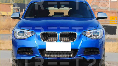 Faruri Angel Eyes Compatibil Cu BMW Seria 1 F20 F21 (2011-2014) Negru