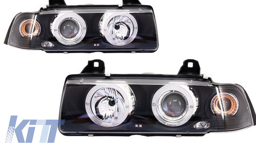 Faruri Angel Eyes compatibil cu BMW Seria 3 E