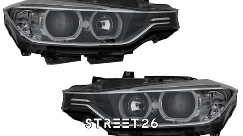 Faruri Angel Eyes Compatibil Cu BMW Seria 3 F30 F31 (2011-2015) Xenon Look