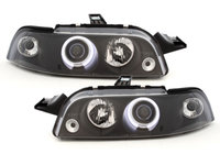 Faruri angel eyes compatibil cu FIAT Punto 93-99_1 CCFL Angel Eyes negru