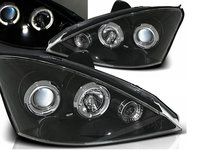 Faruri Angel Eyes compatibil cu Ford Focus (11.2001-10.2004) Negru