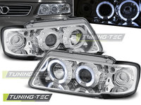 Faruri ANGEL EYES Crom look compatibila AUDI A3 8L 08.96-08.00