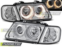 Faruri ANGEL EYES Crom look compatibila AUDI A3 08.96-08.00