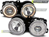 Faruri ANGEL EYES Crom look compatibila BMW E30 11.82-06.94