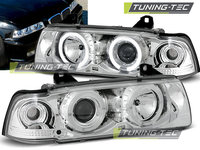 Faruri ANGEL EYES Crom look compatibila BMW E36 12.90-08.99 C/C