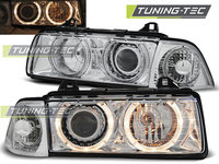 Faruri ANGEL EYES Crom look compatibila BMW E36 12.90-08.99