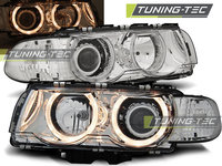 Faruri ANGEL EYES Crom look compatibila BMW E38 09.98-07.01