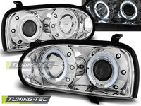 Faruri ANGEL EYES Crom look compatibila VW GOLF 3 09.91-08.97