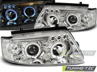 Faruri ANGEL EYES Crom look compatibila VW PASSAT B5 3B 11.96-08.00