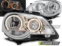 Faruri ANGEL EYES Crom look compatibila VW POLO 9N3 04.05-09