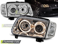 Faruri ANGEL EYES Crom look compatibila VW POLO 6N2 10.99-10.01