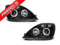 Faruri Angel Eyes FORD FIESTA MK6 2002-2005 Negru