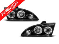 Faruri Angel Eyes Ford Focus II 2004-2008 Negru