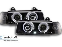 Faruri Angel Eyes LED BMW Seria 3 E36 (1992-1998) Black