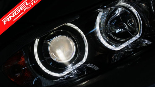 Faruri Angel Eyes LED BMW Seria 3 E90/E91 2005-2011