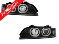 Faruri ANGEL EYES LED BMW Seria 5 E39 95-03 Negru