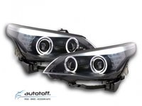 Faruri Angel Eyes LED BMW Seria 5 E60/E61 (2003-2007) Xenon