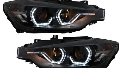 Faruri Angel Eyes LED DRL compatibil cu BMW S