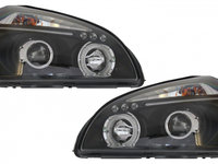 Faruri Angel Eyes Negre Tuning Hyundai Tucson 1 2004 2005 2006 2007 2008 2009 2010 HLHYTU