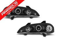 Faruri Angel Eyes Opel Tigra 1994-2000 Fundal Negru