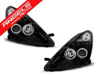 Faruri Angel Eyes Toyota Celica T230 1999-2005 Negru