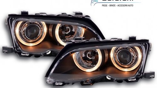 Faruri Angl Eyes BMW Seria 3 E46 Facelift (20