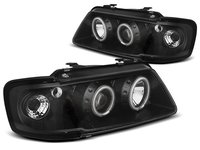 Faruri AUDI A3 8L 1996-2000 Angel eyes CCFL Negru