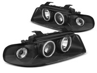 Faruri AUDI A4 1994-1998 Angel eyes CCFL Negru