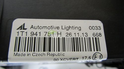 Faruri Bi Xenon Adaptive LED VW Touran 2013 Originale 1T1941752H - 1T1941751H