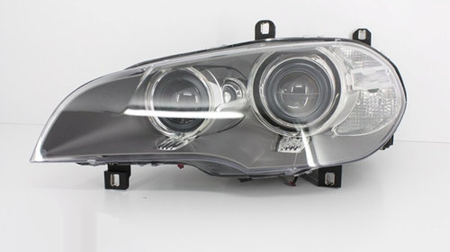 Faruri Bi-Xenon Angel Eyes compatibil cu BMW X5 E70 LCI (2010-2013)