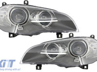 Faruri Bi-Xenon Angel Eyes compatibil cu BMW X5 E70 LCI (2010-2013)