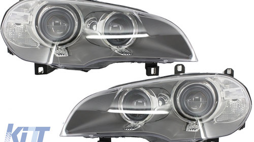 Faruri Bi-Xenon Angel Eyes compatibil cu BMW 