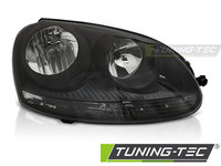 Faruri BLACK RIGHT SIDE TYC compatibila VW GOLF 5 10.03-09