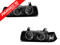 Faruri BMW E36 Coupe ANGEL EYES CCFL 90-99 Negru