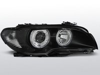 Faruri BMW E46 Coupe Cabrio Angel eyes Negru