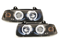 Faruri compatibil cu BMW E36 Coupe/Cabrio 92-98_2 CCFL Angel Eyes negru