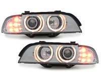 Faruri compatibil cu BMW E39 5er 95-00_LED indicator_chrome